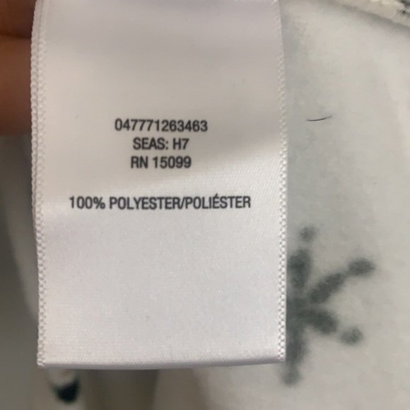 LAURA SCOTT FLEECE 3/4 ZIP PULLOVER SNOWFLAKE JACKET SIZE XLARGE - Picture 8 of 8